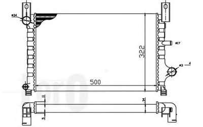 Радиатор, охлаждение двигателя LORO купить