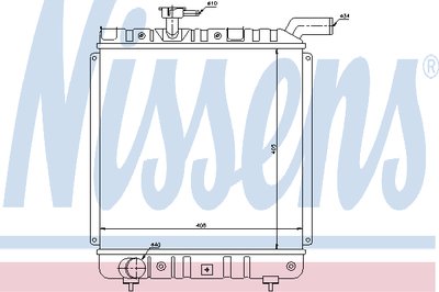 Радиатор, охлаждение двигателя NISSENS купить