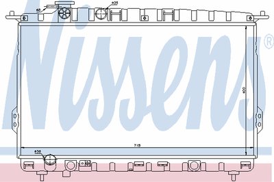 Радиатор, охлаждение двигателя NISSENS купить