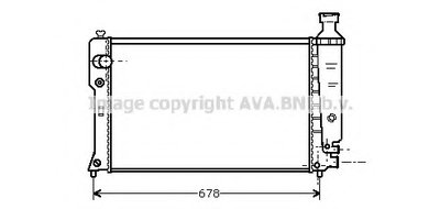 Радиатор, охлаждение двигателя AVA QUALITY COOLING купить