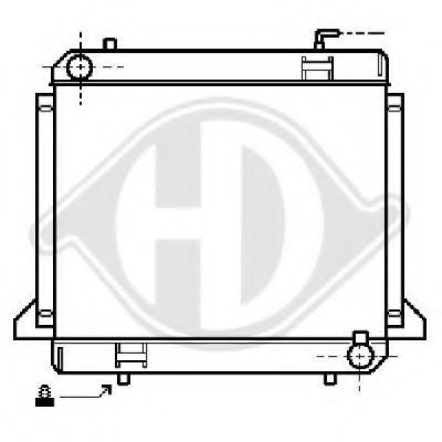 Радиатор, охлаждение двигателя DIEDERICHS купить