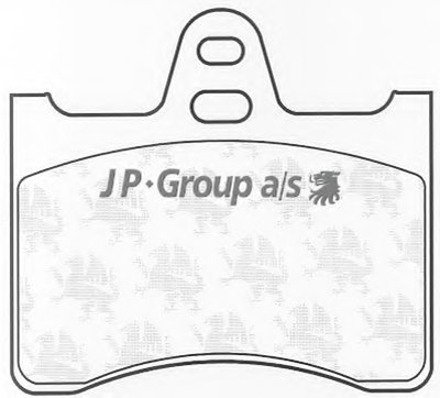 Комплект тормозных колодок, дисковый тормоз QH JP GROUP