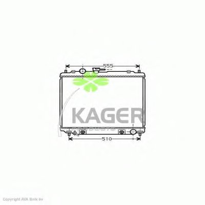 Радиатор, охлаждение двигателя KAGER купить