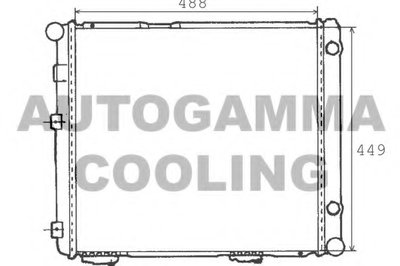 Радиатор, охлаждение двигателя AUTOGAMMA купить