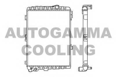 Радиатор, охлаждение двигателя AUTOGAMMA купить