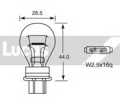 Лампа накаливания, фонарь указателя поворота Upgrade LUCAS ELECTRICAL купить
