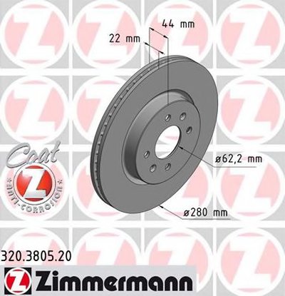 Тормозной диск COAT Z ZIMMERMANN купить