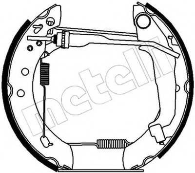 Комплект тормозных колодок Kit premounted METELLI купить