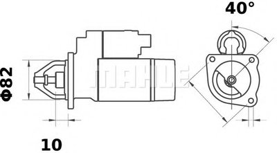 Стартер MAHLE ORIGINAL купить
