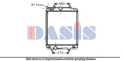 Радиатор, охлаждение двигателя AKS DASIS купить