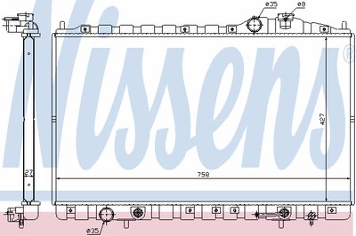 Радиатор, охлаждение двигателя NISSENS купить