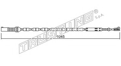 Сигнализатор, износ тормозных колодок TRUSTING