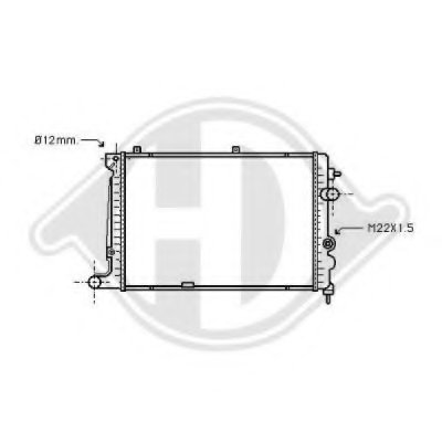 Радиатор, охлаждение двигателя DIEDERICHS купить