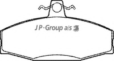 Комплект тормозных колодок, дисковый тормоз QH JP GROUP