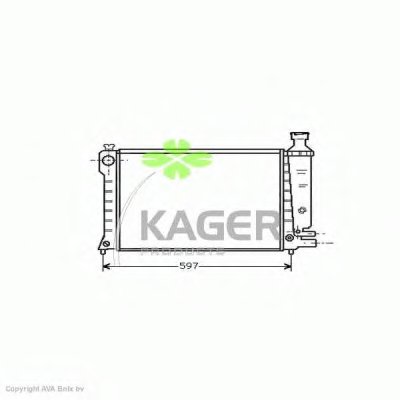 Радиатор, охлаждение двигателя KAGER купить