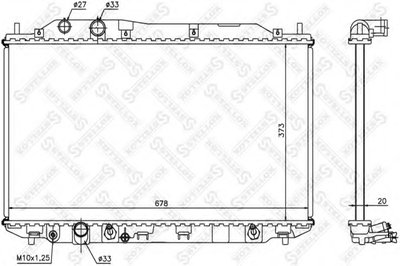 Радиатор, охлаждение двигателя STELLOX купить