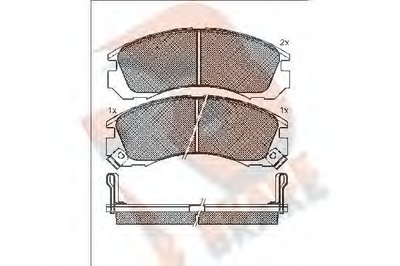 Комплект тормозных колодок, дисковый тормоз R BRAKE купить