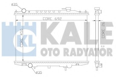 Радиатор, охлаждение двигателя KALE OTO RADYATÖR купить