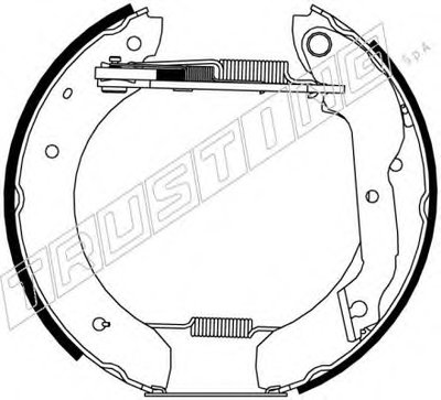 Комплект тормозных колодок FAST KIT TRUSTING купить