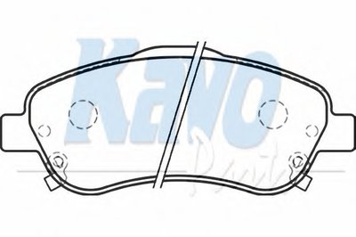 Комплект тормозных колодок, дисковый тормоз MK KASHIYAMA KAVO PARTS