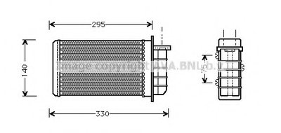 Теплообменник, отопление салона AVA QUALITY COOLING