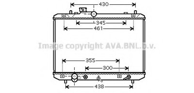 Радиатор, охлаждение двигателя AVA QUALITY COOLING купить