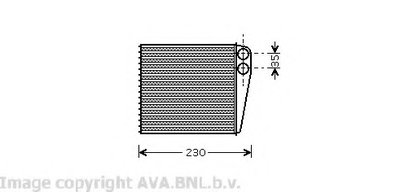 Теплообменник, отопление салона AVA QUALITY COOLING