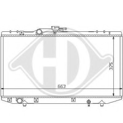 Радиатор, охлаждение двигателя DIEDERICHS купить