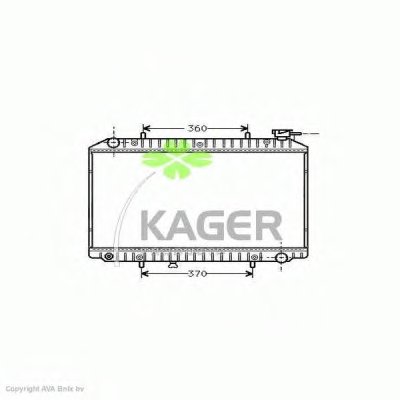 Радиатор, охлаждение двигателя KAGER купить