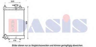 Радиатор, охлаждение двигателя AKS DASIS купить