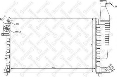Радиатор, охлаждение двигателя STELLOX купить