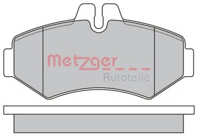 Комплект тормозных колодок, дисковый тормоз METZGER купить