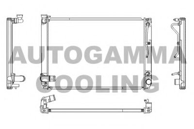 Радиатор, охлаждение двигателя AUTOGAMMA купить