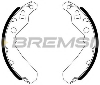 Комплект тормозных колодок BREMSI