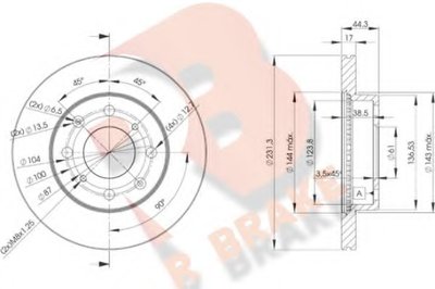 Тормозной диск R BRAKE купить