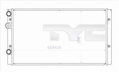 Радиатор, охлаждение двигателя TYC купить