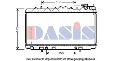 Радиатор, охлаждение двигателя AKS DASIS купить