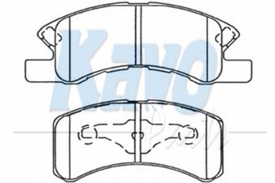 Комплект тормозных колодок, дисковый тормоз MK KASHIYAMA KAVO PARTS