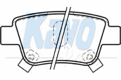Комплект тормозных колодок, дисковый тормоз MK KASHIYAMA KAVO PARTS