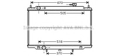 Радиатор, охлаждение двигателя AVA QUALITY COOLING купить