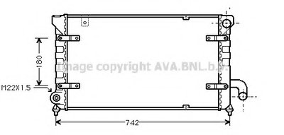 Радиатор, охлаждение двигателя AVA QUALITY COOLING купить