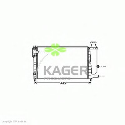 Радиатор, охлаждение двигателя KAGER купить