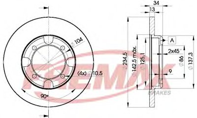 Тормозной диск Premium Carbon + FREMAX купить