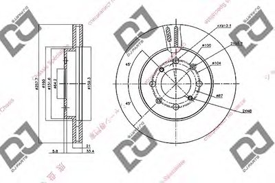 Тормозной диск DJ PARTS купить