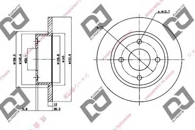 Тормозной диск DJ PARTS купить