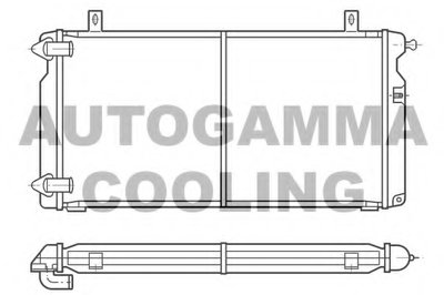 Радиатор, охлаждение двигателя AUTOGAMMA купить