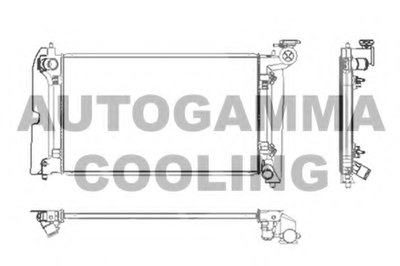 Радиатор, охлаждение двигателя AUTOGAMMA купить