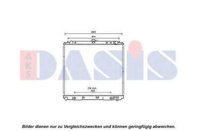 Радиатор, охлаждение двигателя AKS DASIS купить