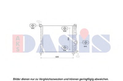 Радиатор, охлаждение двигателя AKS DASIS купить