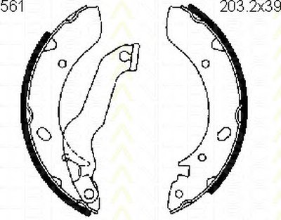 Комплект тормозных колодок TRISCAN купить